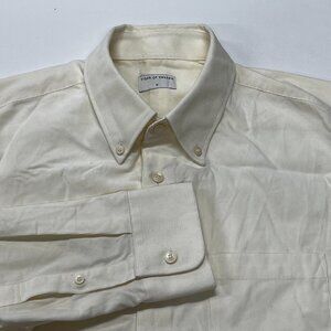 Tiger of Sweden Button Down Shirt Mens‎ Medium Long Sleeve Sankt Cotton Yellow